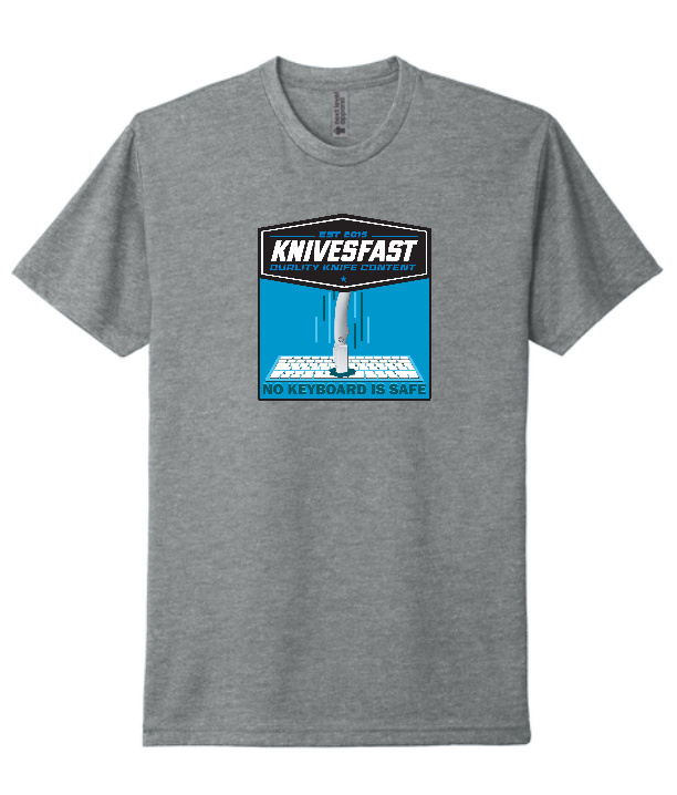KnivesFAST Grey Keyboard T-Shirt - Preorder