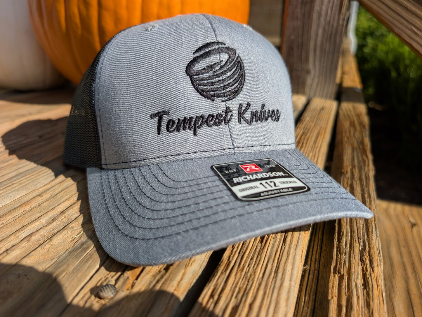 Grey and Black Tempest Richardson 112 Trucker Hat