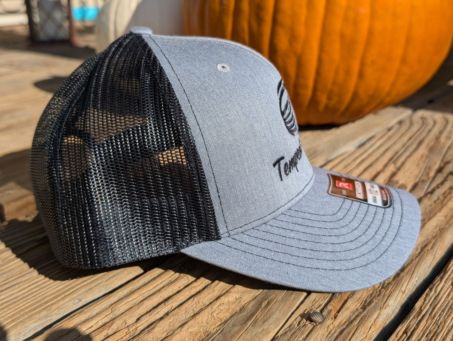 Grey and Black Tempest Richardson 112 Trucker Hat