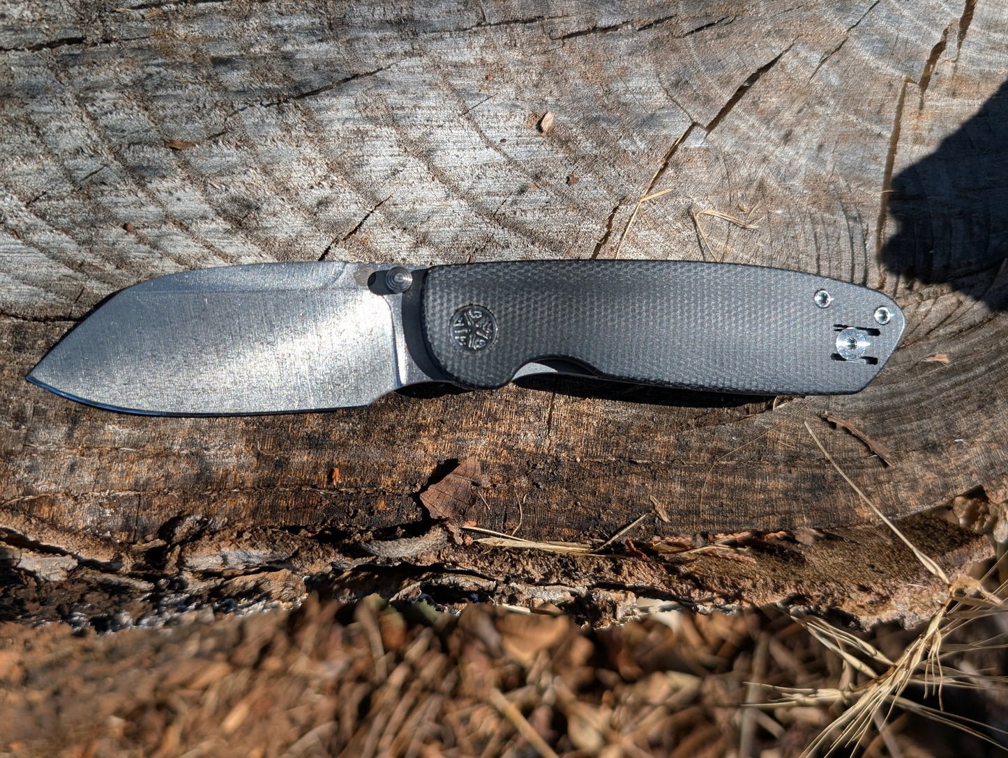 Tempest Microburst Black Micarta & Stonewash