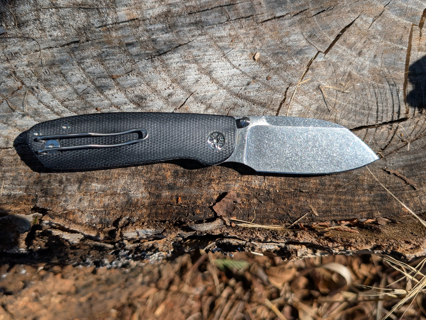 Tempest Microburst Black Micarta & Stonewash