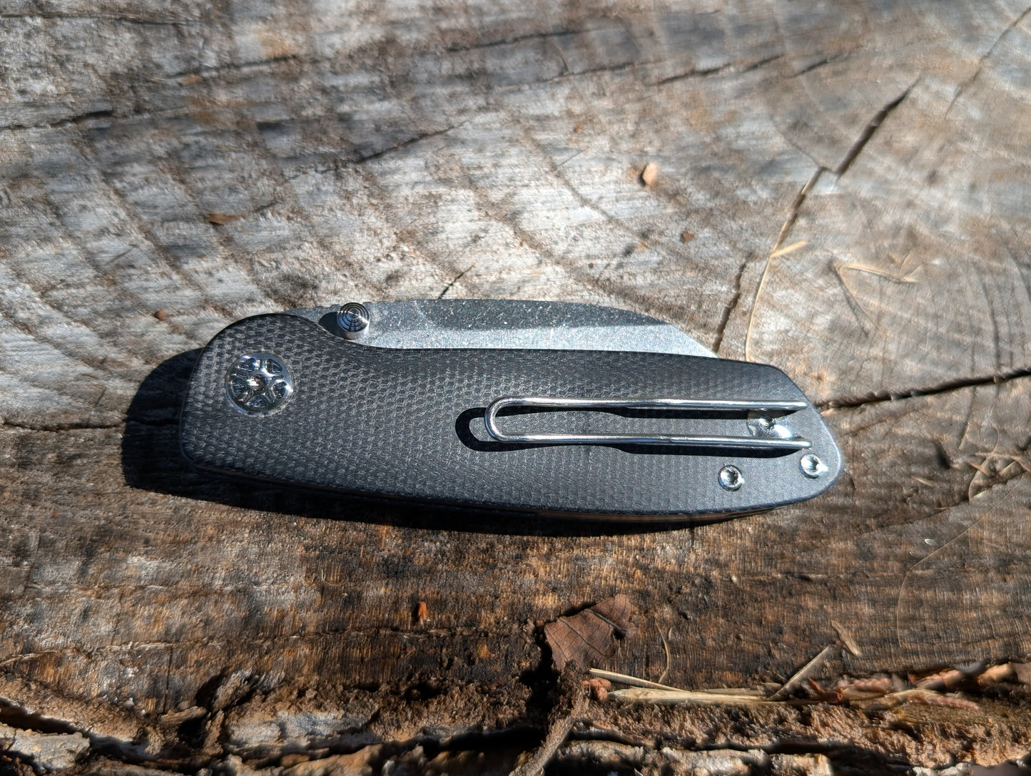 Tempest Microburst Black Micarta & Stonewash