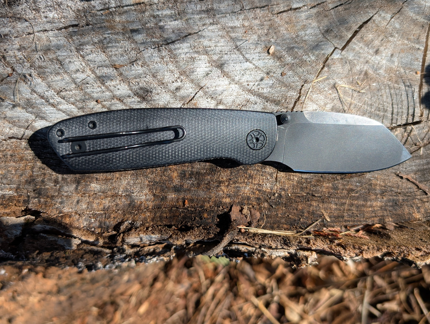 Tempest Microburst Black Micarta Black Blade