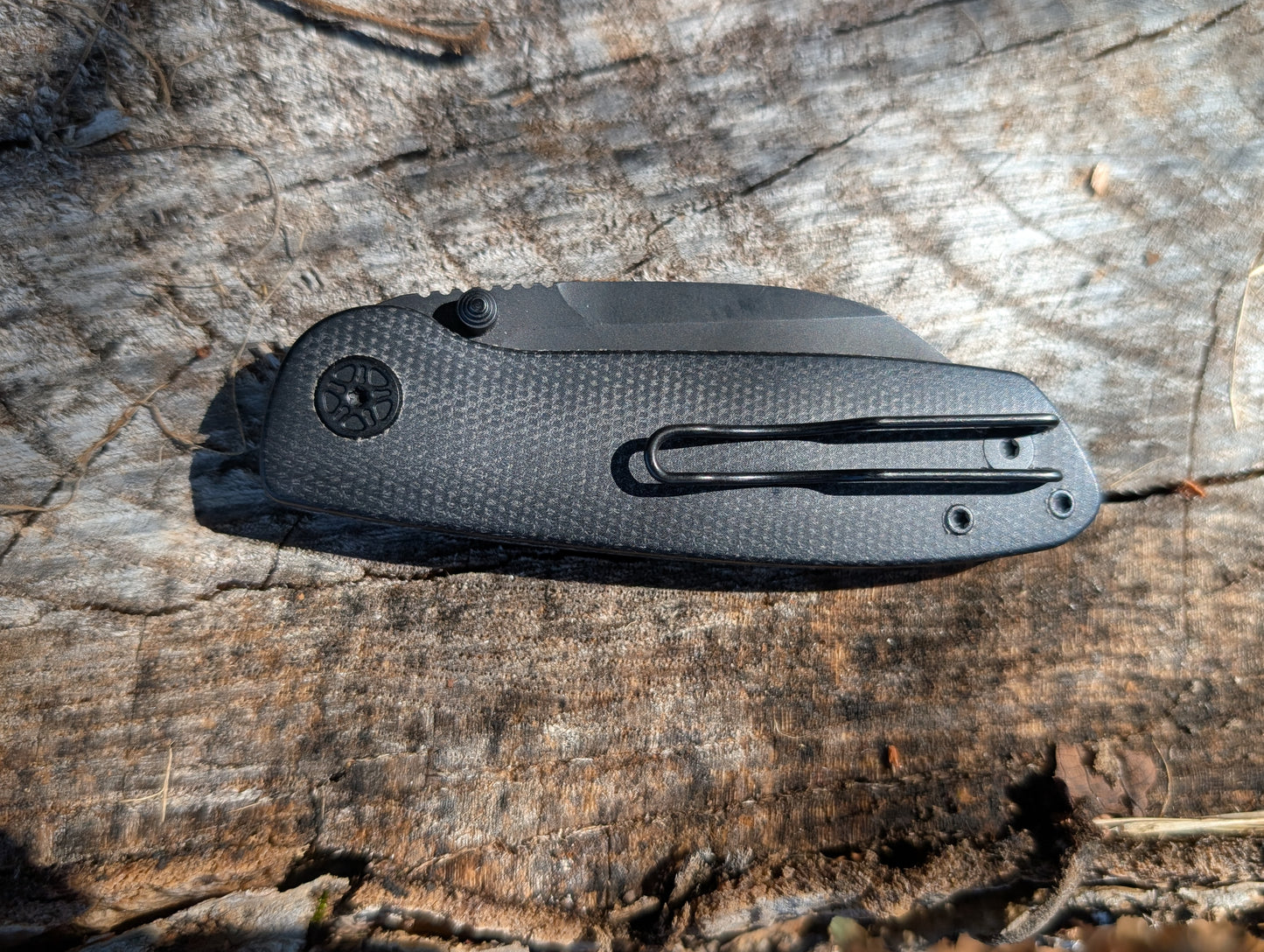 Tempest Microburst Black Micarta Black Blade