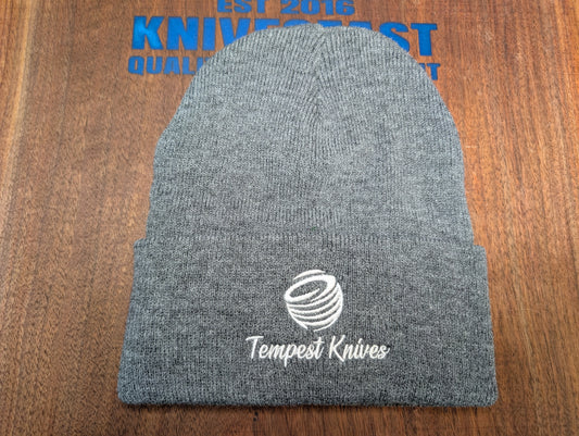Light Grey Tempest Knives Stocking Hat